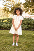 Little Parni Pico Long Sleeves White Dress K646