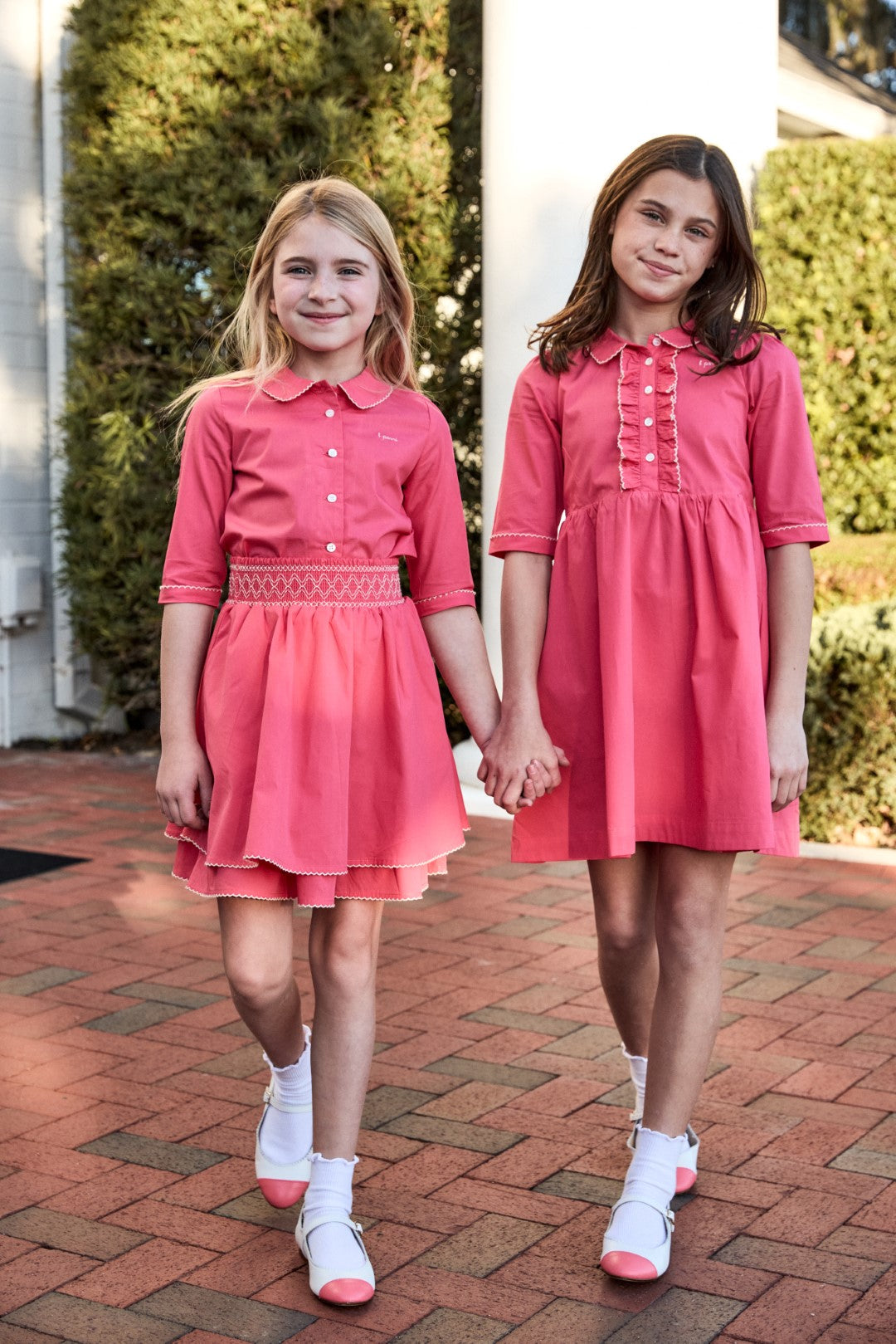 Little Parni Pico Long Sleeves Pink Dress K646 Little Parni Pico Long Sleeves Pink Dress K646
