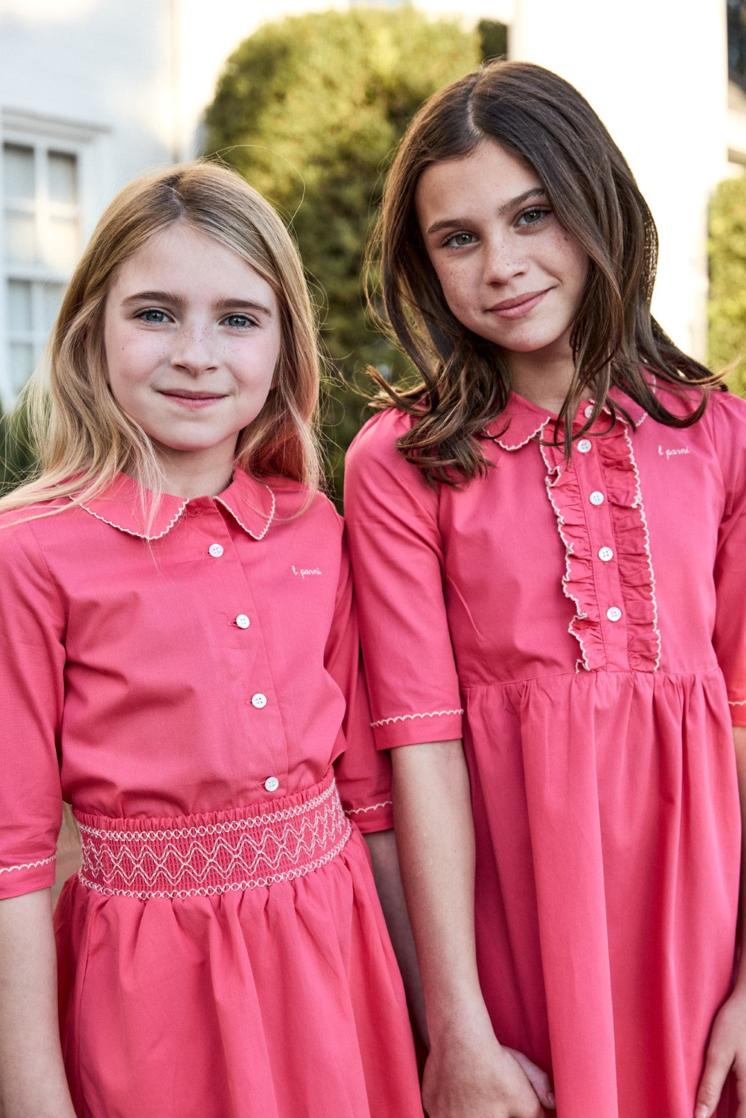 Little Parni Pico Long Sleeves Pink Dress K646 Little Parni Pico Long Sleeves Pink Dress K646