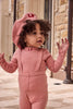 Little Parni Pink Mockneck + Overall K593