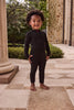 Little Parni Black Mockneck + Overall K593