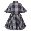 Jessie and James Little Sister Navy white check Dress