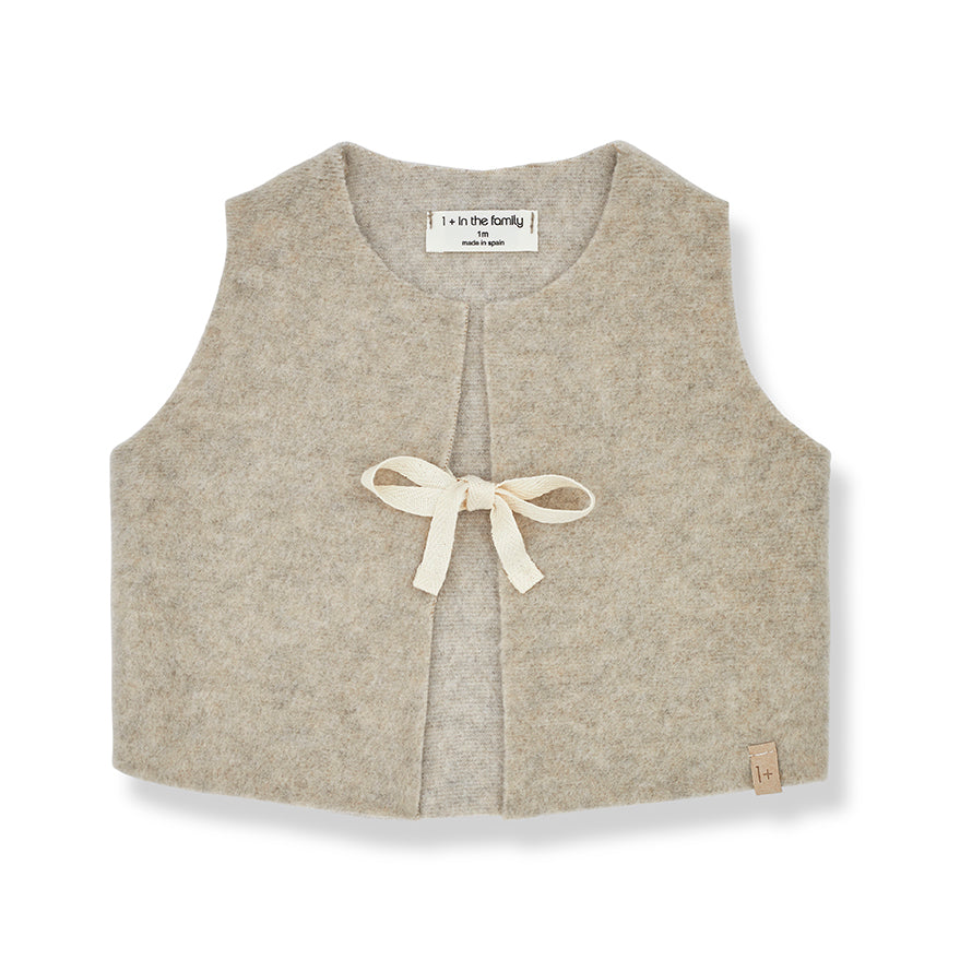 One More In The Family Marinette Beige Vest
