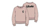 Colmar Pink Sweatshirt with Stitching and Logo