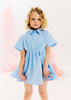 Morley Xoe Short Sleeves Blue Dress