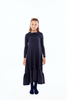 Retrokid Mae Criss Cross Maxi Navy Dress