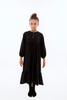 Retrokid Mae Knitted Removable Collar Maxi Black Dress