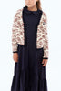 Retrokid Chunky Knit Classic Cream/ Burgundy Cardigan