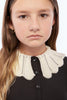 Retrokid Mae Knitted Removable Collar Maxi Black Dress