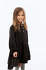 Retrokid Mae Knitted Removable Collar Short Black Dress