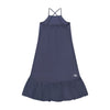 Retrokid Mae Criss Cross Maxi Navy Dress