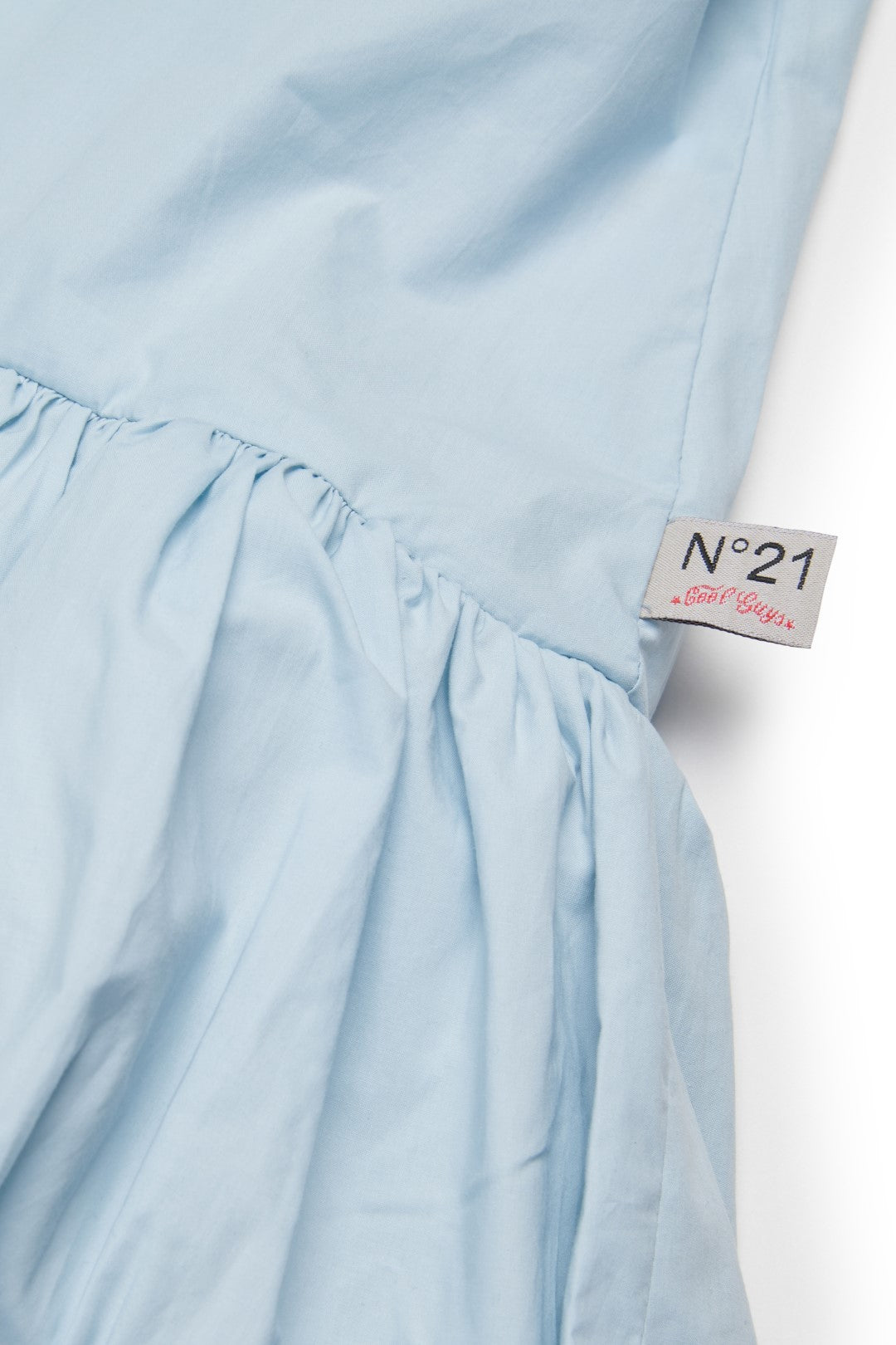 No. 21 Light Blue Short Sleeve Dropwaist Bubble Dress | Macaroni Kids No. 21 Light Blue Short Sleeve Dropwaist Bubble Dress | Macaroni Kids