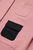 No. 21 French Terry Pink Jacket with Pockets