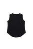 No. 21 Sleeveless Black Top With Jeweled Logo Trim