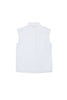 No. 21 Sleeveless White Shirt with Jewel Collar