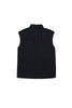 No. 21 Sleeveless Black Shirt with Jewel Collar