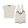 Sweet Threads Noah Cream Sweater and Romper Set