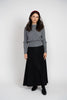 NdotM Tweed Cropped Black Sweater