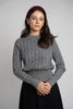 NdotM Tweed Cropped Black Sweater