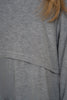 NdotM Jersey Long Sleeve Grey Maxi Dress