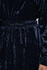 NdotM Crushed Velvet Navy Set