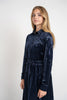 NdotM Crushed Velvet Navy Set