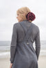 Gem Wool Button Down Grey Jumper and Turtleneck Set