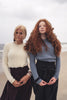 Gem Furry Scalloped Cream Sweater