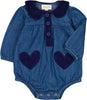 Louis Louise Margareta Dark Blue Romper