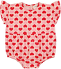 Louis Louise Sucette Jersey Heart Pink/Red Overall