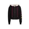 Poet Layla Sherpa Zip Up Sweatshirt Black