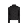 Poet Aria Mockneck Flocking with Bow Black Shirt