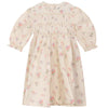 Pompomme Neon Floral Printed Cream Dress