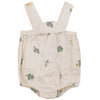 Pompomme Embroidered Linen Romper