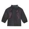 Pompomme Tie Detail Knit Grey Set