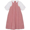 Mini P Gingham Maxi Red Jumper