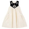 PIP + PIO Velvet Yoke Detail Cream/Black Dress.
