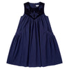PIP + PIO Velvet Yoke Detail Navy/Black Dress.