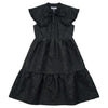 PIP + PIO Oversized Collar Brocade Green Dress.