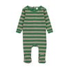 Bonjoy Striped Oatmeal Green Footie