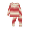 Bonjoy Long Sleeve Stripe Brick Pajamas Set FINAL SALE