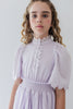 Petite Amalie Shirred Waist Voile Lavender Dress