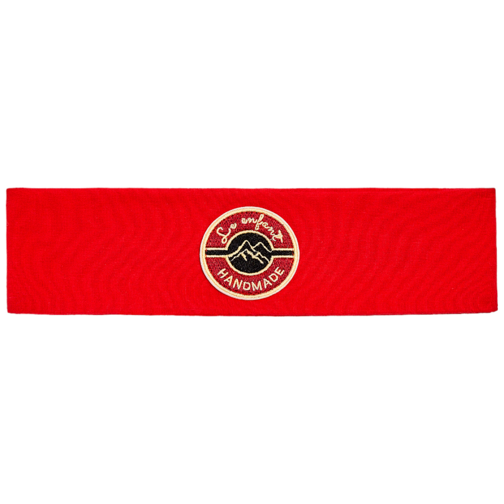 Le Enfant Red Round Logo Sweatband