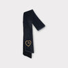 Limited Edition Black Velvet Pearl Heart Tie FINAL SALE