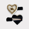 Limited Edition Ivory Velvet Pearl Heart Pins FINAL SALE