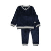 Pouf Velour Varsity Midnight Blue Pajamas FINAL SALE