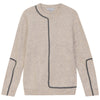 Mann Contrast Detail Oat Sweater