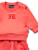 John Richmond Mandis Red Sweatshirt + Sweatpants Set
