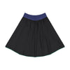 Retrokid Remy Hem Stitch Black Sweatshirt Skirt with Green Detail
