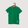 RetroKid Rubber Logo Short Sleeve Bright Green Polo Tee